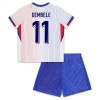 Officiële Voetbalshirt + Korte Broek Frankrijk Dembele 11 Uit EK 2024 - Kids